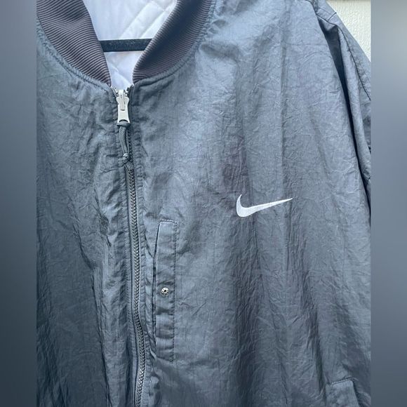 Vintage 90’s big Swoosh Quilted Reversible Jacket - Picture 5 of 16